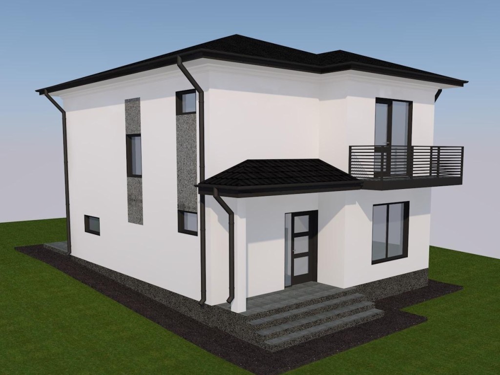 ASFALT! Încălzire în pardoseală!Vila 4 camere Valea Adanca (Miroslava)